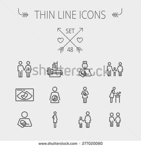 450x470 Medicine Thin Line Icon Set For Web And Mobile Set Includes Sick