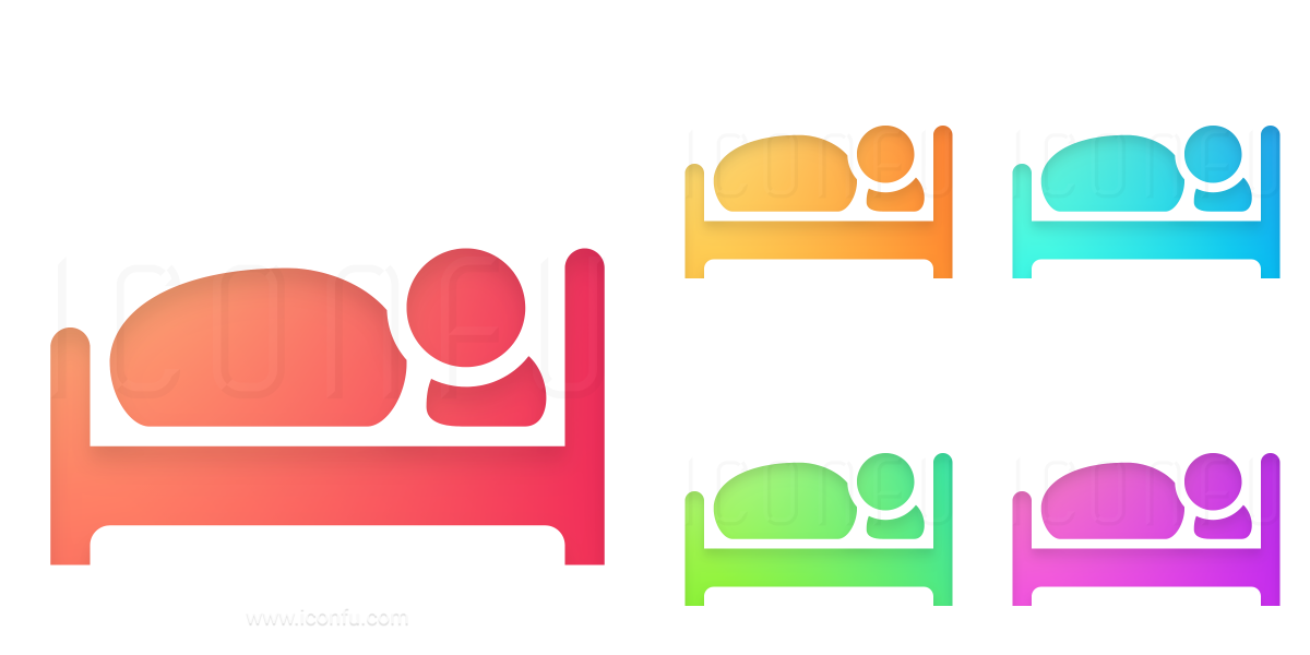 1200x600 Bed Person Icon