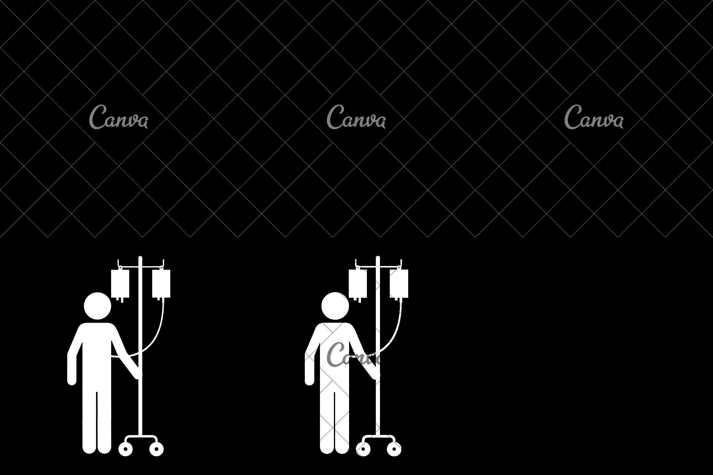 2400x1600 Sick Person In Hospital Icon Image