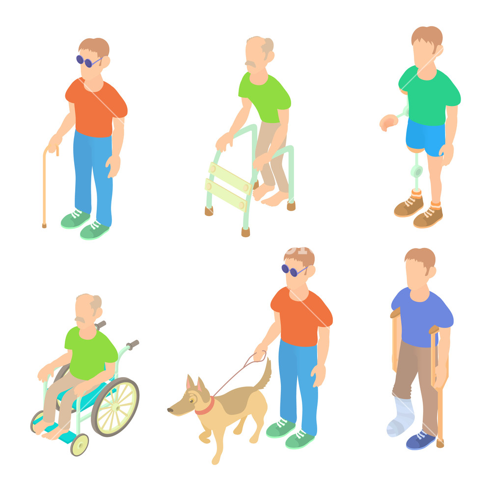 1000x1000 Sick People Icon Set Cartoon Set Of Sick People Vector Icons