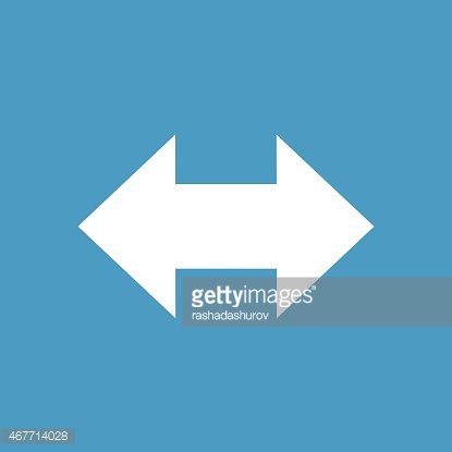 Side Arrow Icon, White On The Blue Background Premium Clipart 415x415 Side Arrow Icon, White On The Blue Background Premium Clipart