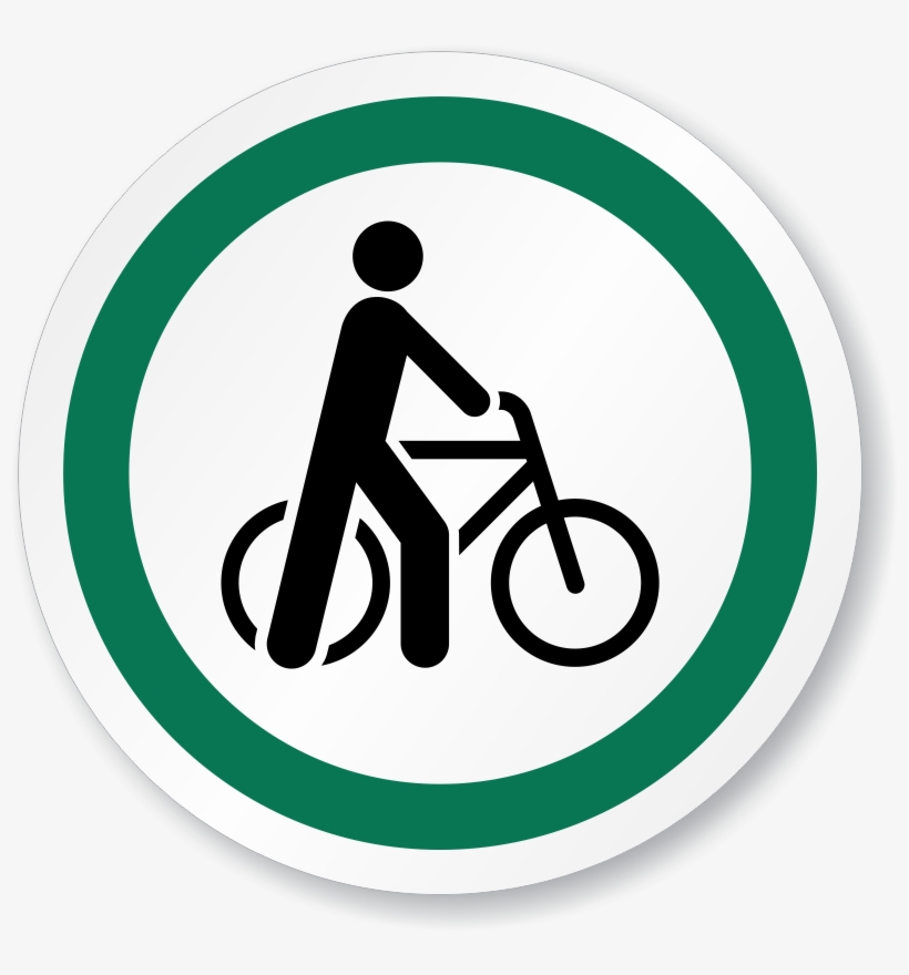 820x880 Walk Your Bike Icon