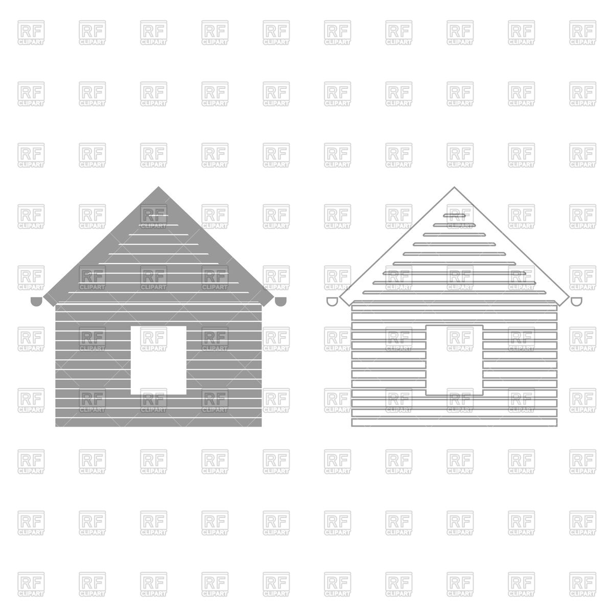 1200x1200 Siding Front Set Icon Vector Image Of Architecture, Buildings