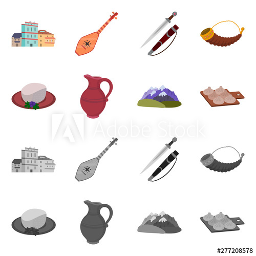 500x500 Isolated Object Of Culture And Sightseeing Icon Set Of Culture