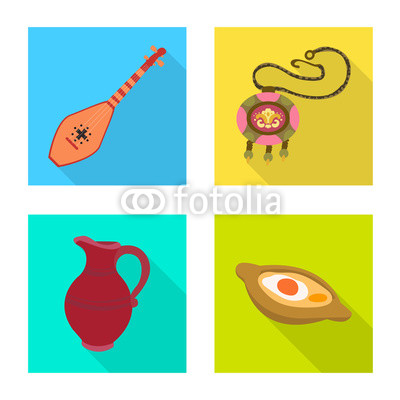 400x400 Vector Illustration Of Culture And Sightseeing Icon Set