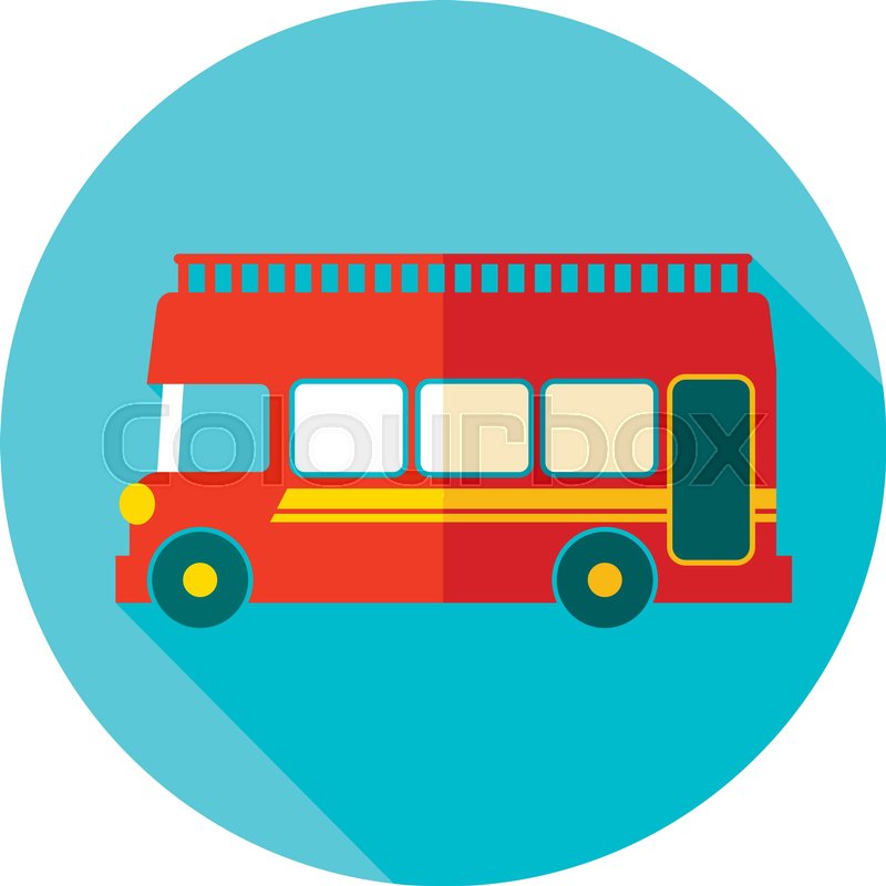 800x800 Double Decker Open Top Sightseeing And Stock Vector Colourbox