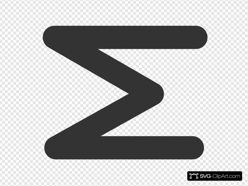 800x600 Sigma Sum Symbol Clip Art, Icon