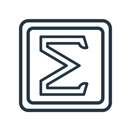 450x450 Sigma Icon Vector Isolated On White Background, Sigma Transparent