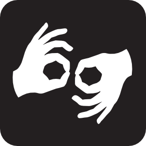 300x300 Sign Language Interpretation Black Png, Clip Art For Web