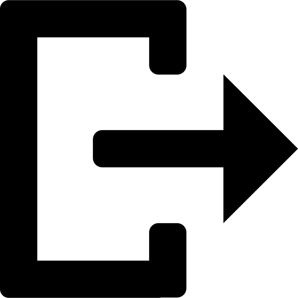 980x982 Sign Out Png Icon Free Download