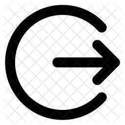 256x256 Signout Icon Of Glyph Style