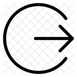 256x256 Signout Icon Of Line Style