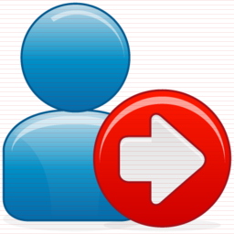 256x256 User, Exit, Log Out, Logout, Sign Out Icon