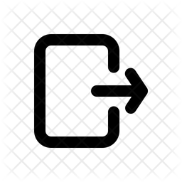 256x256 Log Out Icon Of Line Style