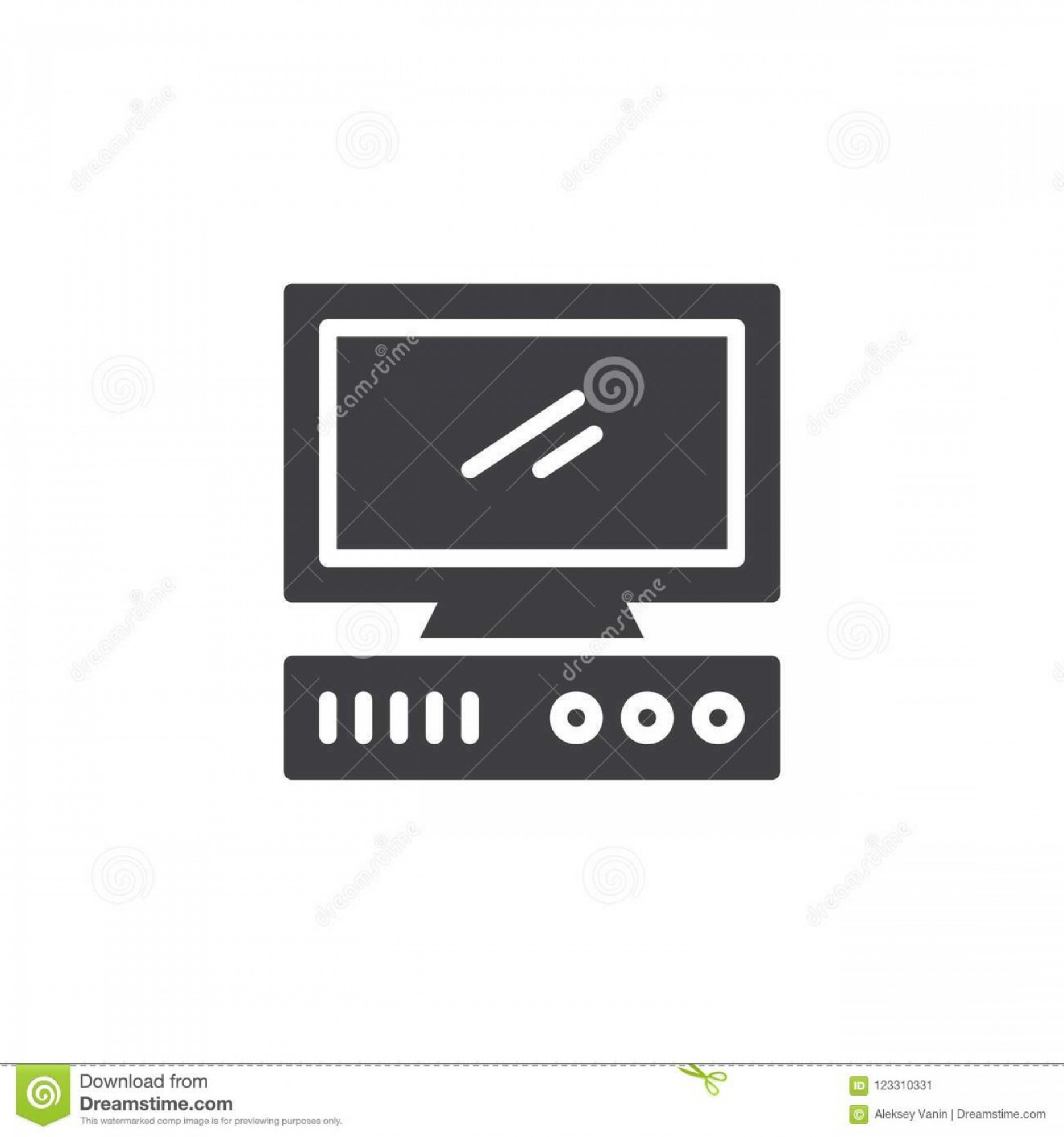 Old Computer Vector Icon Filled Flat Sign Mobile Concept Web 1872x2001 Old Computer Vector Icon Filled Flat Sign Mobile Concept Web