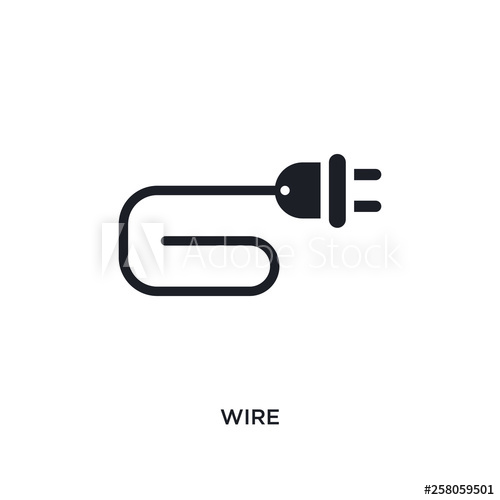 Wire Isolated Icon Simple Element Illustration From Electrian 500x500 Wire Isolated Icon Simple Element Illustration From Electrian