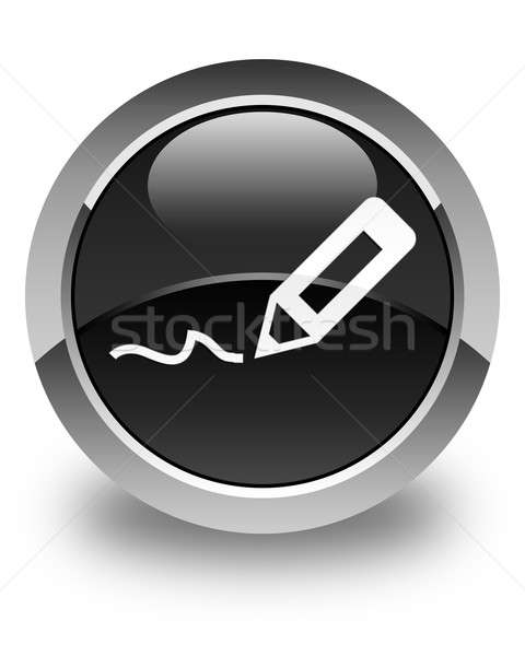 480x600 Sign Up Icon Glossy Black Round Button Stock Photo Faysal Farhan