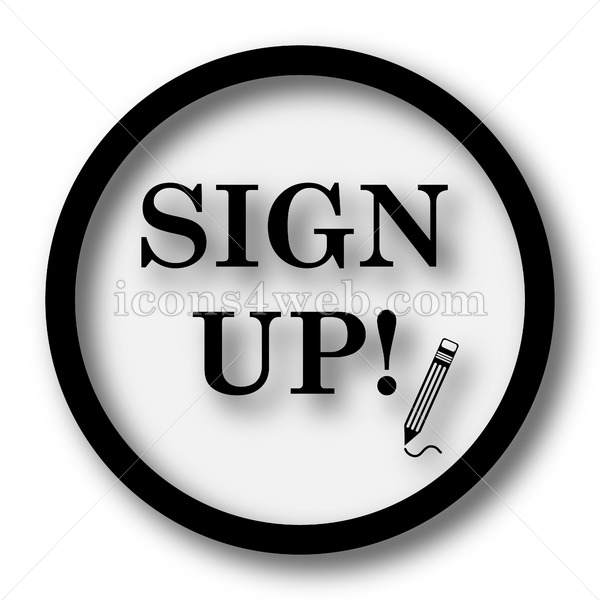600x600 Sign Up Simple Icon Sign Up Simple Button