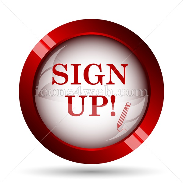 600x600 Sign Up Website Icon High Quality Web Button