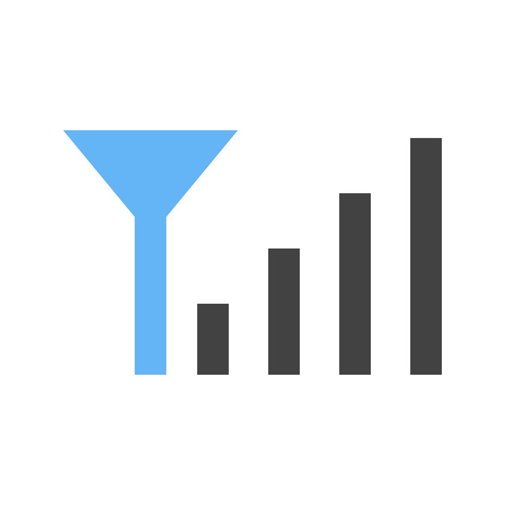 1024x1024 Mobile Signal Strength Blue Black Icon