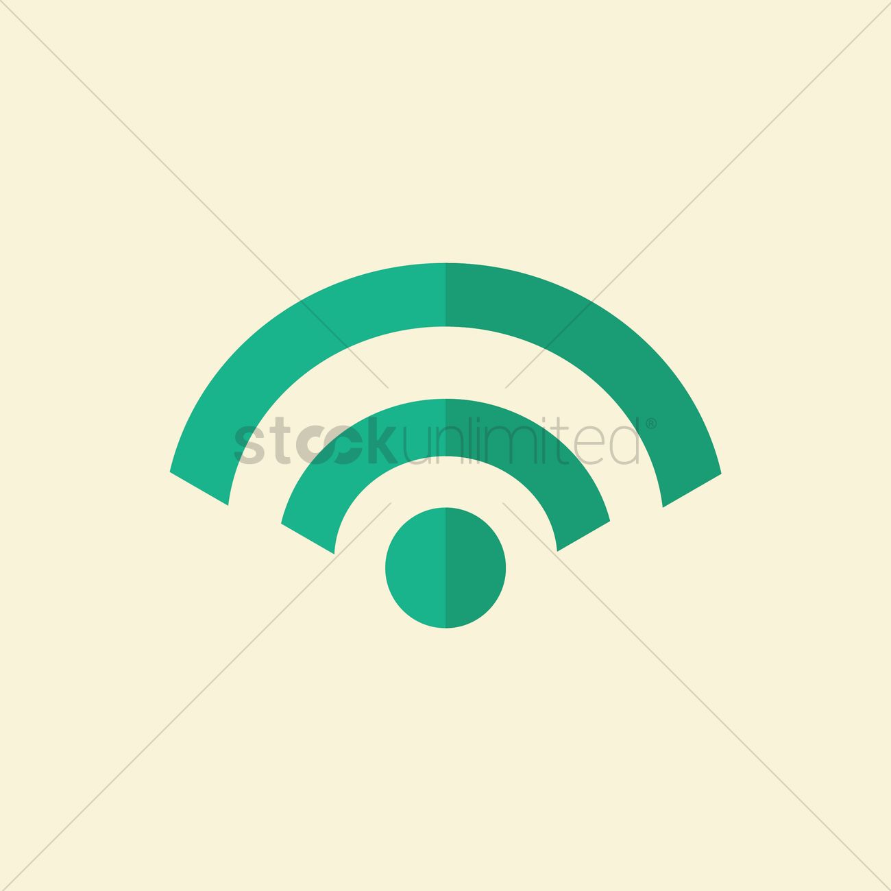 1300x1300 Wireless Signal Icon Vector Image