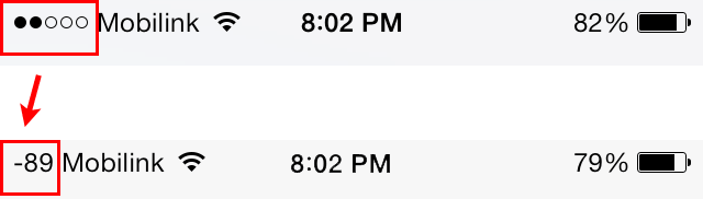 640x182 Show Signal Strength Numeric Value Instead Of Icon On Iphone Ios