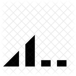 256x256 Signal Strength Medium Icon Of Glyph Style