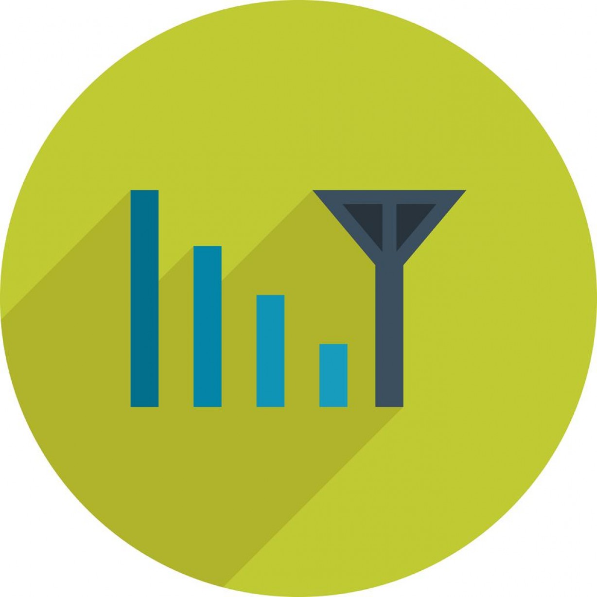 1228x1228 Communication Mobile Signal Strength Flat Shadowed Icon Hoodamathrun