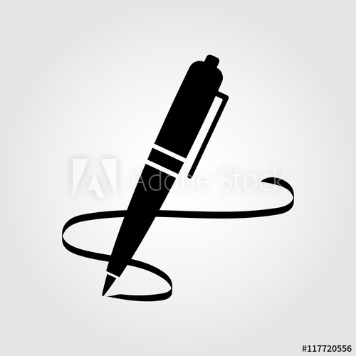 500x500 Pen Signature Icon For Websites And Apps