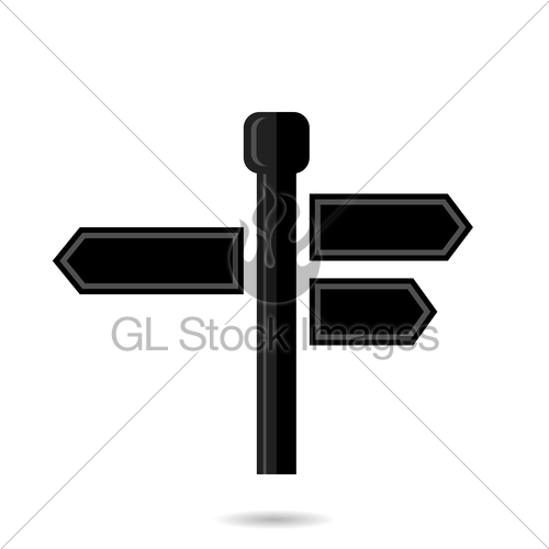 500x500 Signpost Icon Gl Stock Images