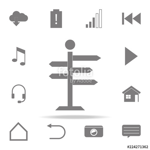 500x500 Signpost Icon Web Icons Universal Set For Web And Mobile Stock