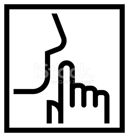 412x439 Keep Silence Icon Stock Vector