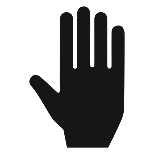 512x512 Hand Palm Silhouette Icon