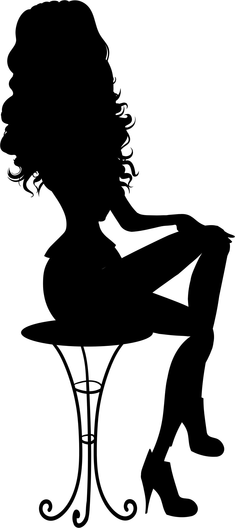 986x2209 Woman Silhouette Icon