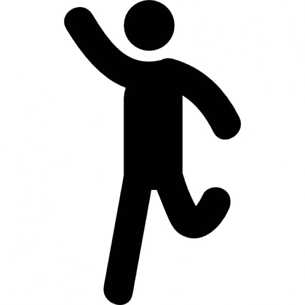 626x626 Dancing Man Silhouette Icon
