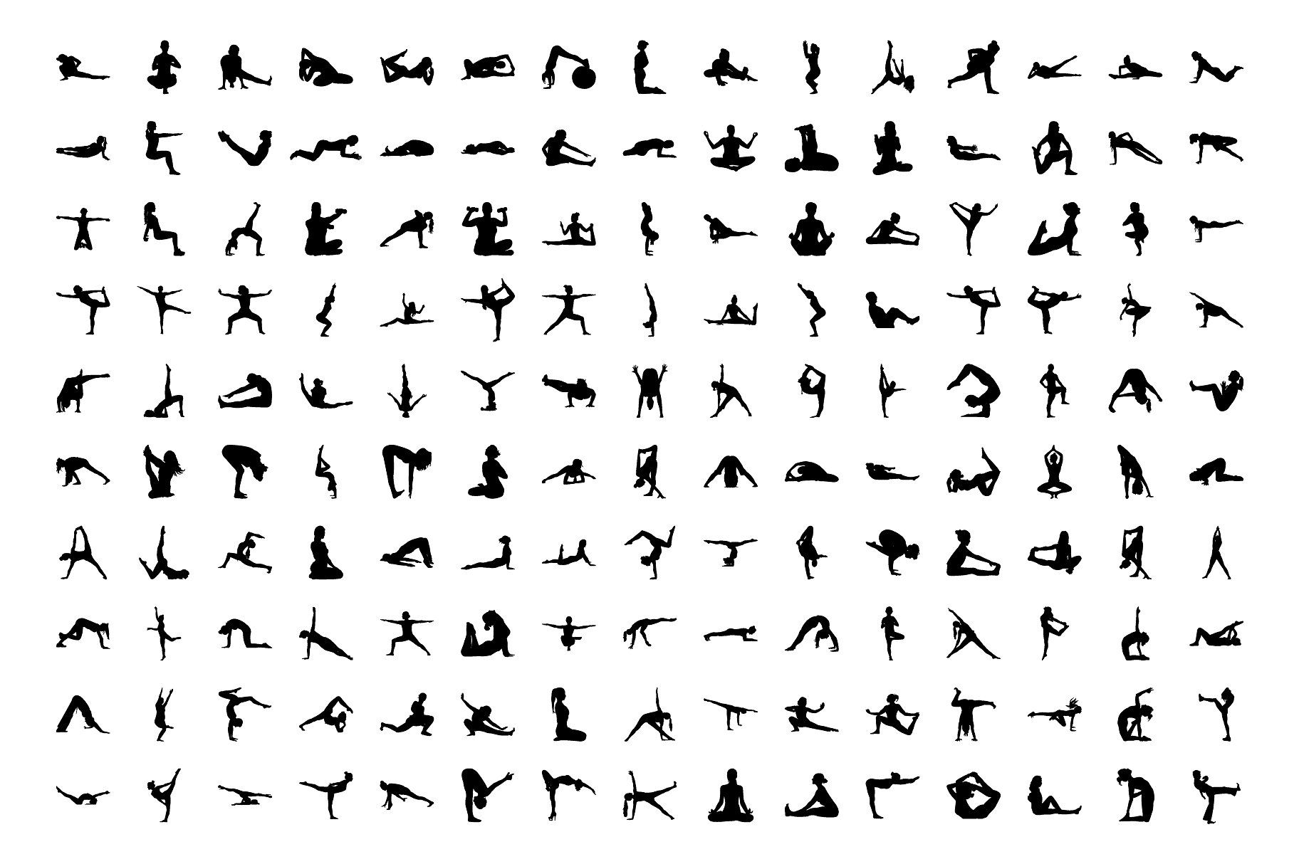 1824x1214 Yoga And Pilates Silhouette Icon, Flaticon, Icons, Icon Pack