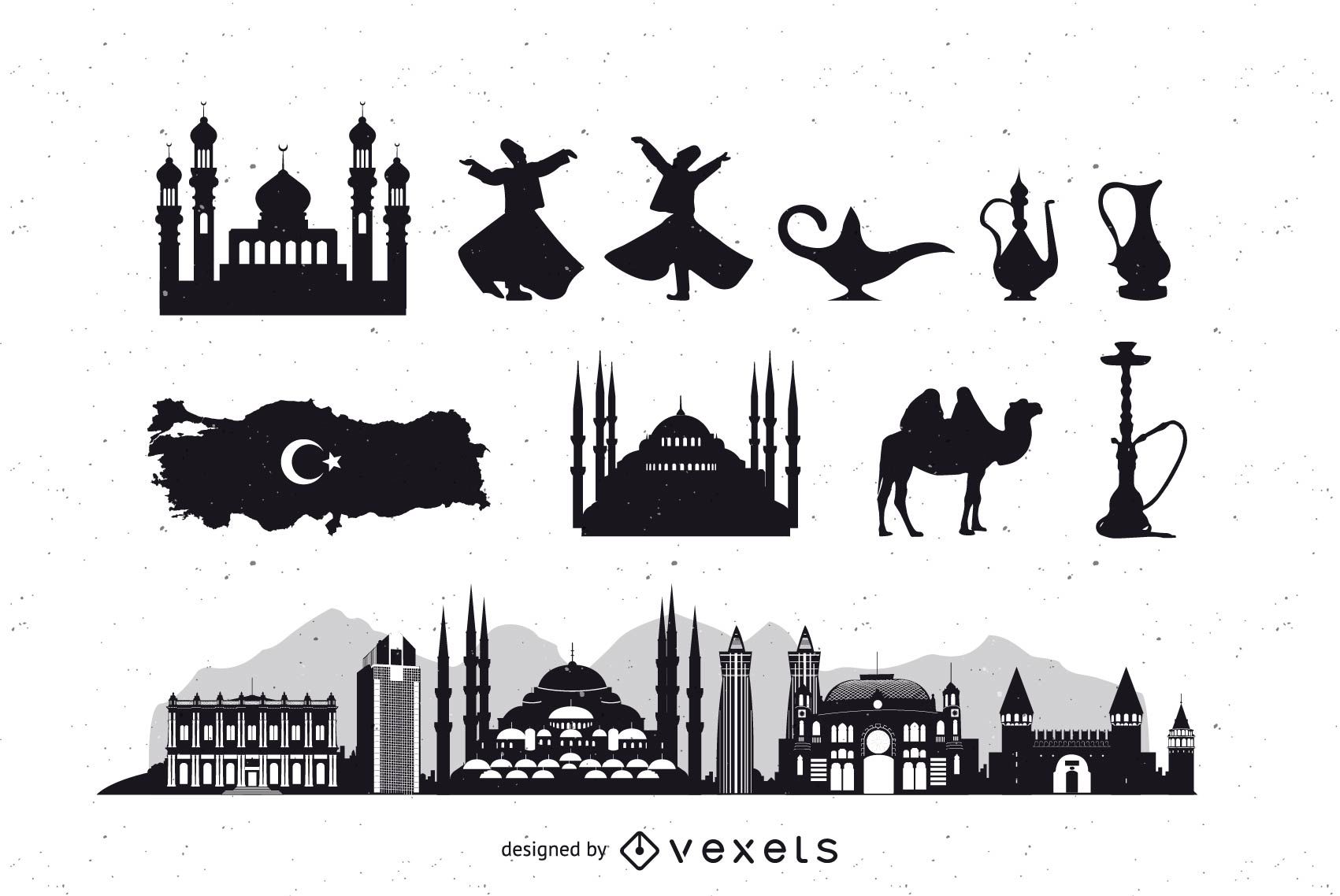 1701x1138 Turkey Istanbul Icon Pack Silhouette