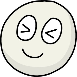 317x317 Cute Silly Breakfast Food Cartoon Emoji Icon Vinyl