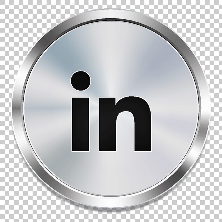 715x715 Linkedin Silver Icon Png Image Free Download