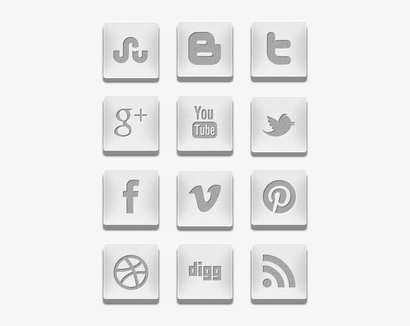 820x651 Silver Social Media Icons Icon Pack