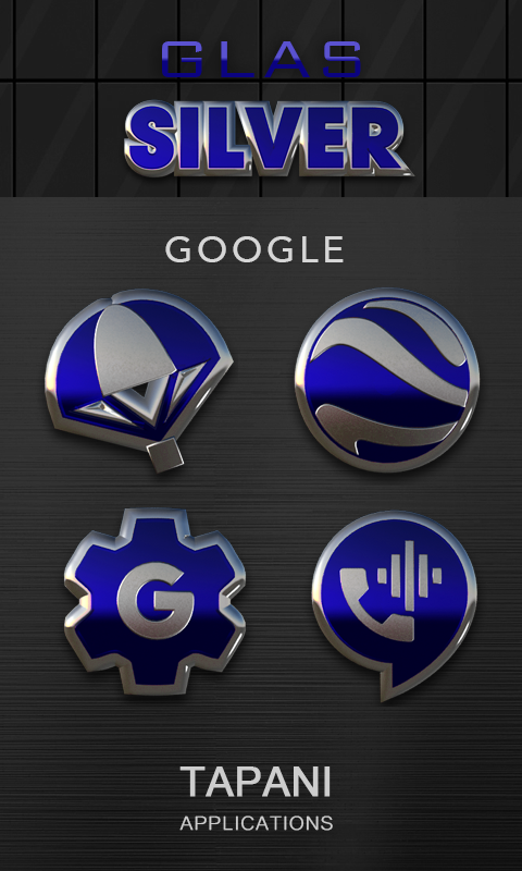 480x800 Blue Silver Glas Icon Pack Hd Download Apk For Android