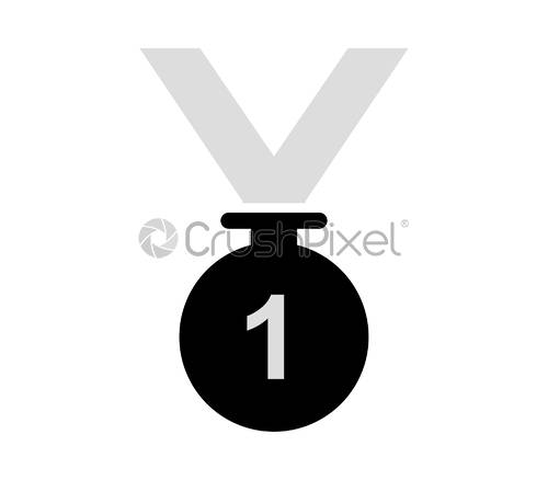 500x438 Medal Icon, Stock Vector Crushpixel