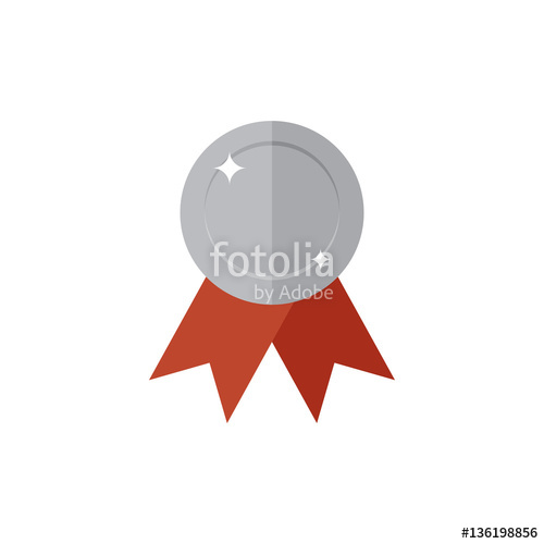 500x500 Silver Medal Icon Stock Image And Royalty Free Vector