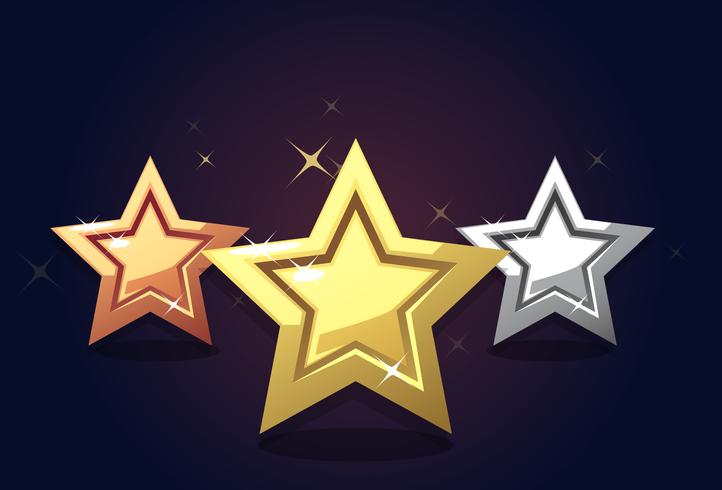 Golden Bronze Silver Stars Icon Rating Isolated 722x490 Golden Bronze Silver Stars Icon Rating Isolated