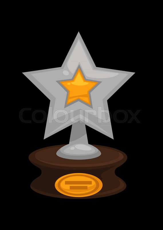 Award Golden Or Silver Star Icon Stock Vector Colourbox 569x800 Award Golden Or Silver Star Icon Stock Vector Colourbox