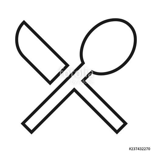 500x500 Silverware Icon Stock Image And Royalty Free Vector