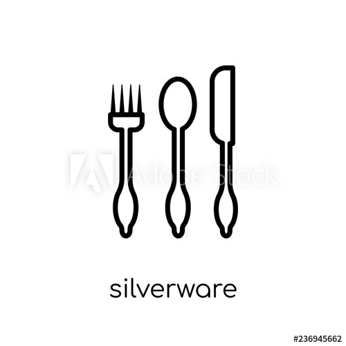 500x500 Silverware Icon From Furniture And Household Collection