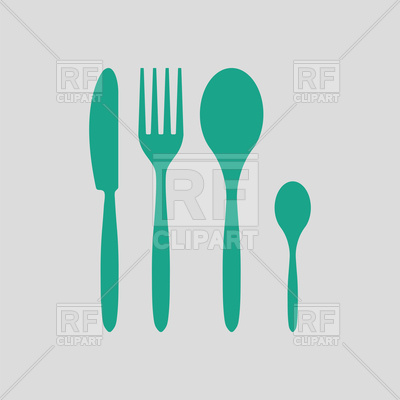 400x400 Silverware Set Icon Vector Image Of Signs, Symbols, Maps Angelp