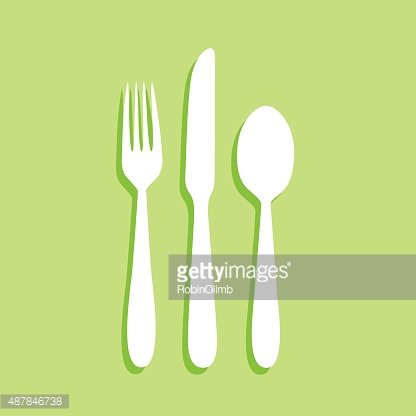 416x416 Green Silverware Icon Premium Clipart