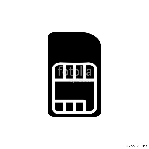 500x500 Mobile Sim Card Icon Stock Image And Royalty Free Vector